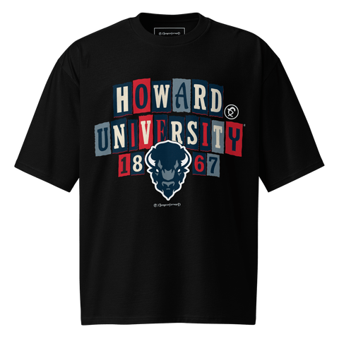Dungeon Forward - Howard University - The Collage - Oversized Tshirt - DungeonForward