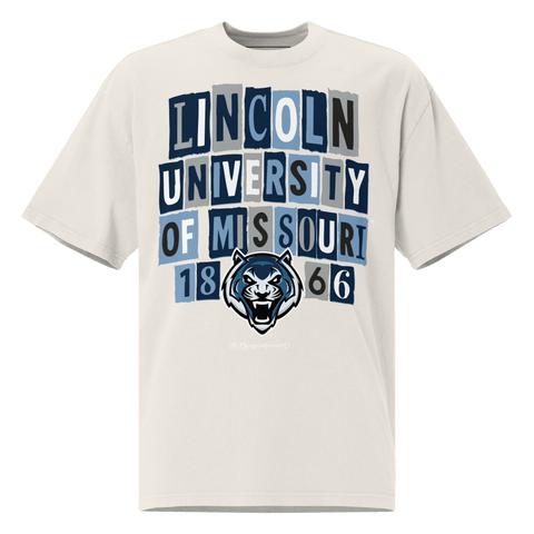 Dungeon Forward - Lincoln University Missouri - The Collage - Oversized Tee - DungeonForward