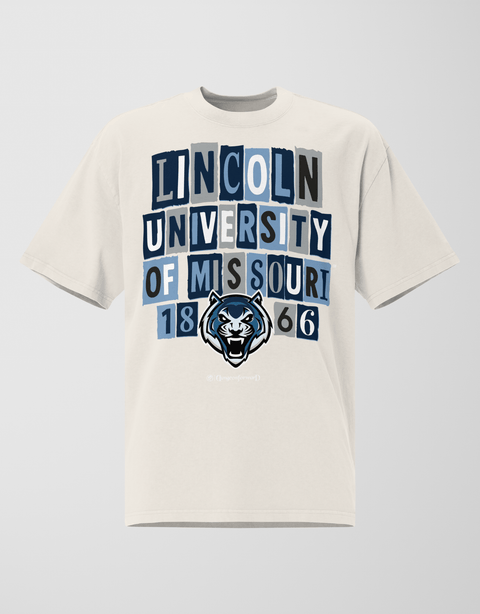 Dungeon Forward - Lincoln University Missouri - The Collage - Oversized Tee - DungeonForward