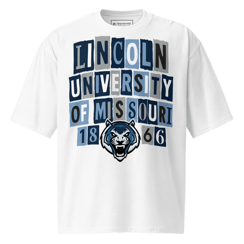Dungeon Forward - Lincoln University Missouri - The Collage - Oversized Tshirt - DungeonForward