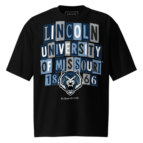 Dungeon Forward - Lincoln University Missouri - The Collage - Oversized Tshirt - DungeonForward