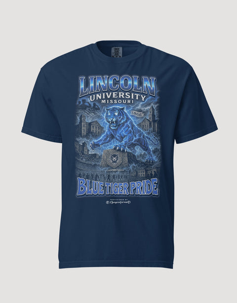 Dungeon Forward – Lincoln University MO – The Yard Bootleg Pusher Tee - DungeonForward
