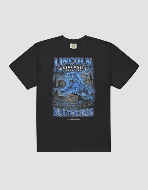 Dungeon Forward – Lincoln University MO – The Yard Bootleg Pusher Tee - DungeonForward