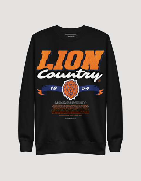 Dungeon Forward - Lincoln University (PA) - Lion Country - Classic Sweatshirt - DungeonForward