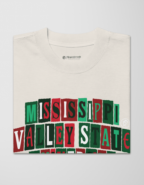 Dungeon Forward - Mississippi Valley State University - The Collage - Oversized Tee - DungeonForward