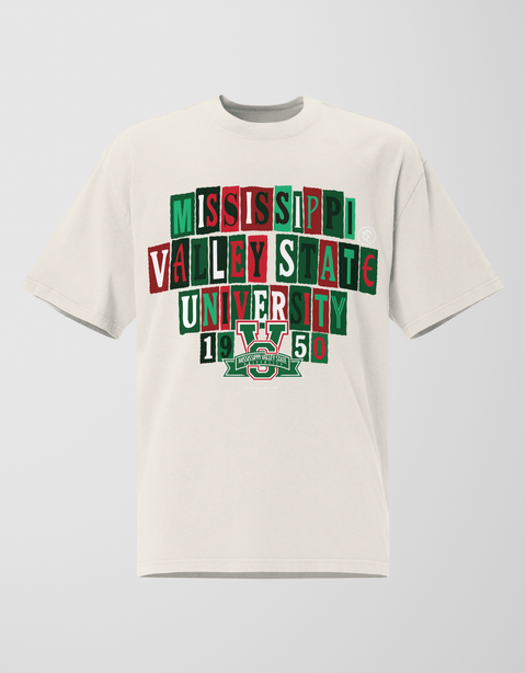 Dungeon Forward - Mississippi Valley State University - The Collage - Oversized Tee - DungeonForward