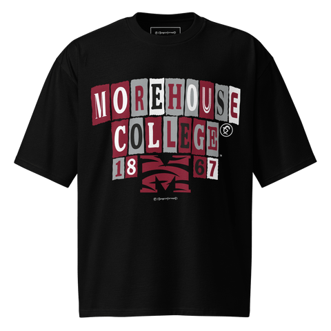 Dungeon Forward - Morehouse College - The Collage - Oversized Tshirt - DungeonForward