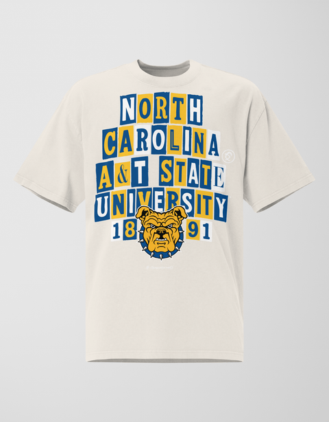 Dungeon Forward - North Carolina A&T State University - The Collage - Oversized Tee - DungeonForward