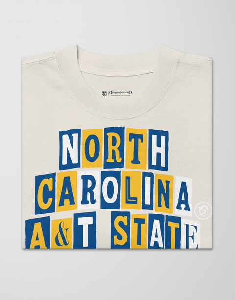 Dungeon Forward - North Carolina A&T State University - The Collage - Oversized Tee - DungeonForward
