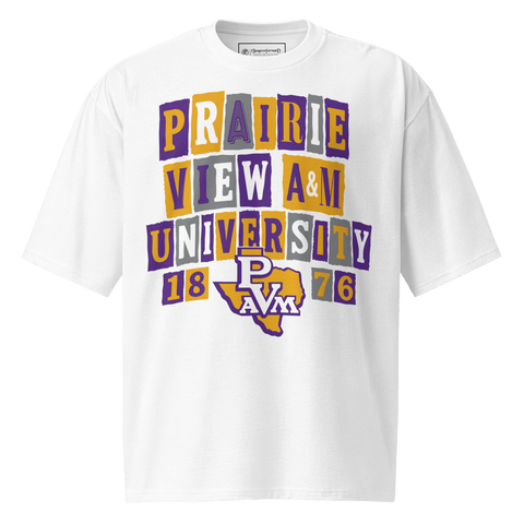 Dungeon Forward - Prairie View A&M University - The Collage - Oversized Tshirt - DungeonForward