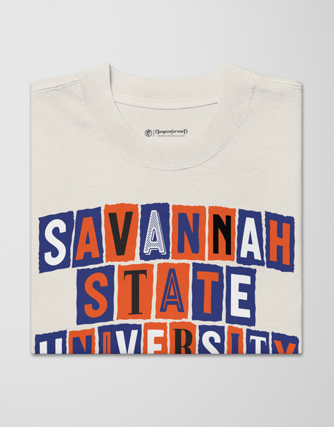Dungeon Forward - Savannah State University - The Collage - Oversized Tee - DungeonForward