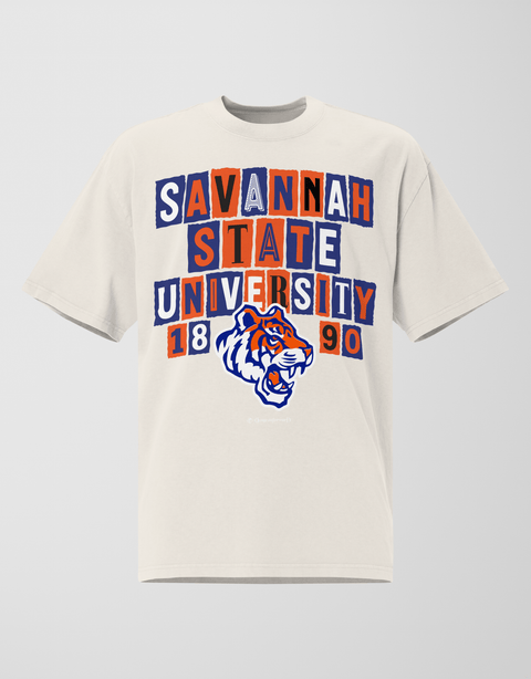 Dungeon Forward - Savannah State University - The Collage - Oversized Tee - DungeonForward