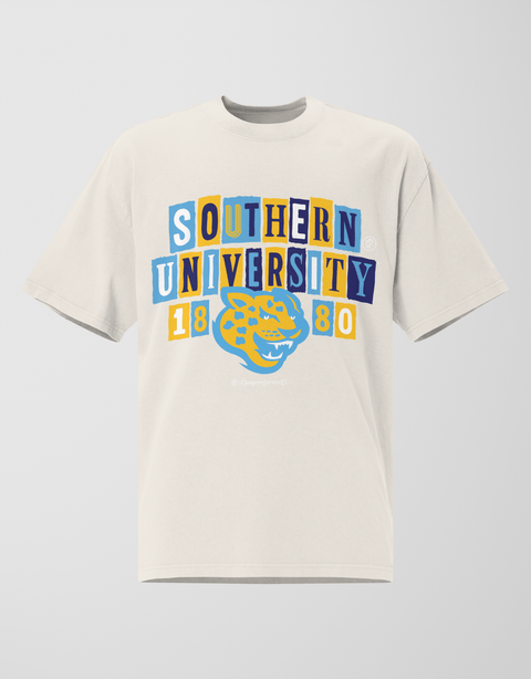 Dungeon Forward - Southern University - The Collage - Oversized Tee - DungeonForward