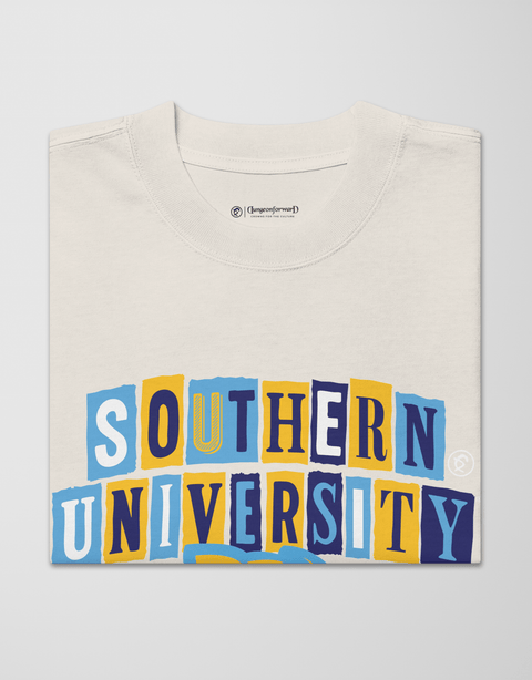 Dungeon Forward - Southern University - The Collage - Oversized Tee - DungeonForward