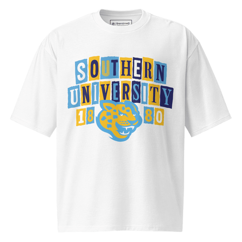 Dungeon Forward - Southern University - The Collage - Oversized Tshirt - DungeonForward