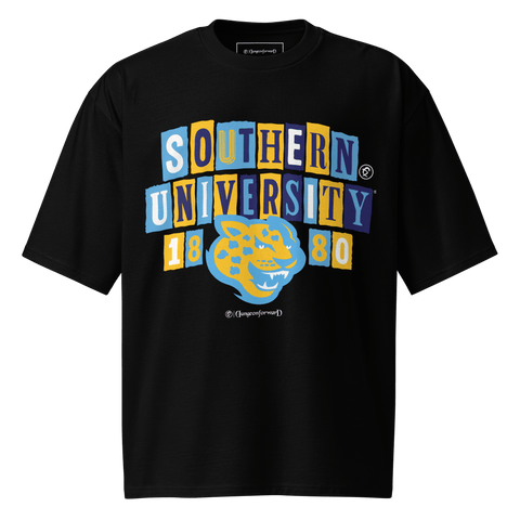 Dungeon Forward - Southern University - The Collage - Oversized Tshirt - DungeonForward