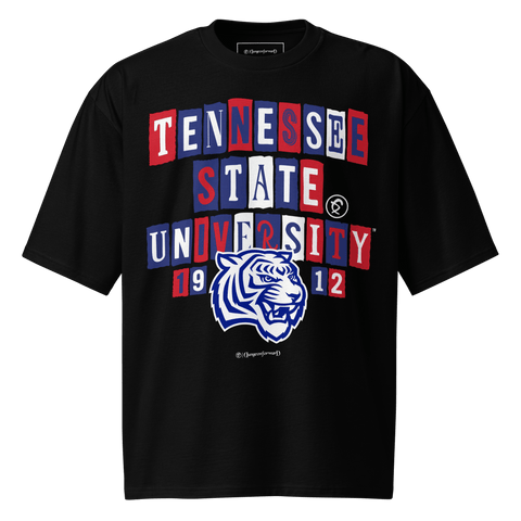 Dungeon Forward - Tennessee State University - The Collage - Oversized Tshirt - DungeonForward