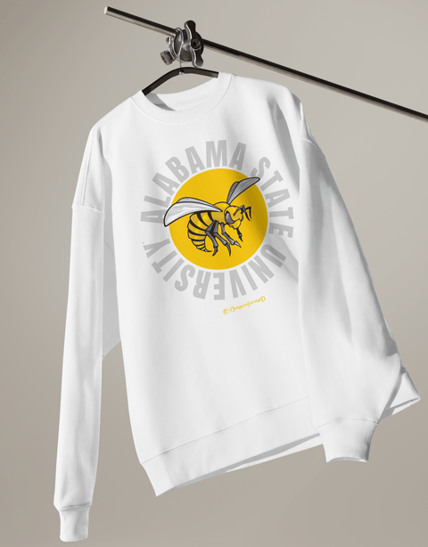 Dungeon Forward - The Yard Elevated - Alabama State University - Full Circle Oversized Extra Cozy Sweatshirt - DungeonForward