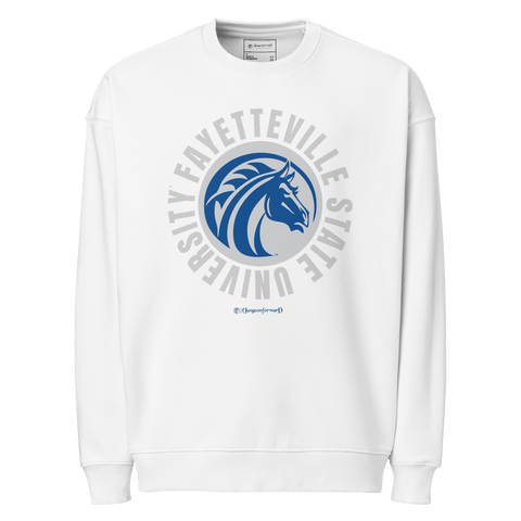Dungeon Forward - The Yard Elevated - Fayetteville State University - Bronco Nation - Full Circle Extra Comfy Sweatshirt - DungeonForward