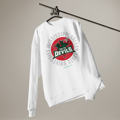 Dungeon Forward - The Yard Elevated - Mississippi Valley State University - Delta Devil Country - Full Circle Extra Comfy Sweatshirt - DungeonForward