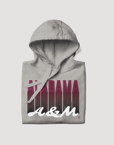 Dungeon Forward - The Yard Essentials - Alabama A&M University - Fade Hoodie - DungeonForward