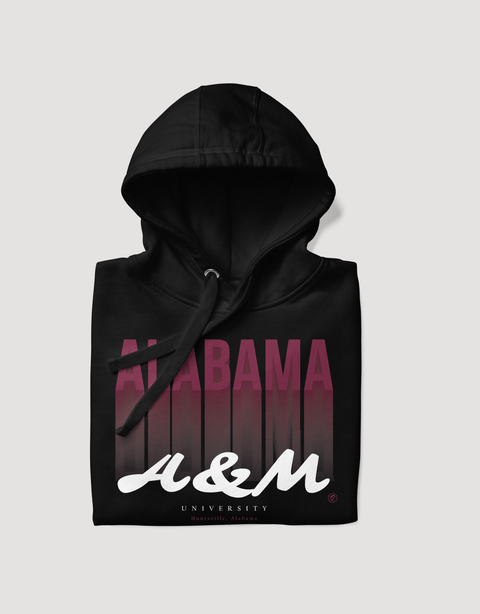 Dungeon Forward - The Yard Essentials - Alabama A&M University - Fade Hoodie - DungeonForward