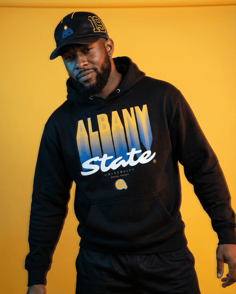 Dungeon Forward - The Yard Essentials - Albany State University - Fade Hoodie - DungeonForward