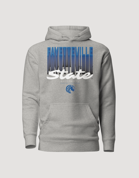 Dungeon Forward - The Yard Essentials - Fayetteville State University - Fade Hoodie - DungeonForward