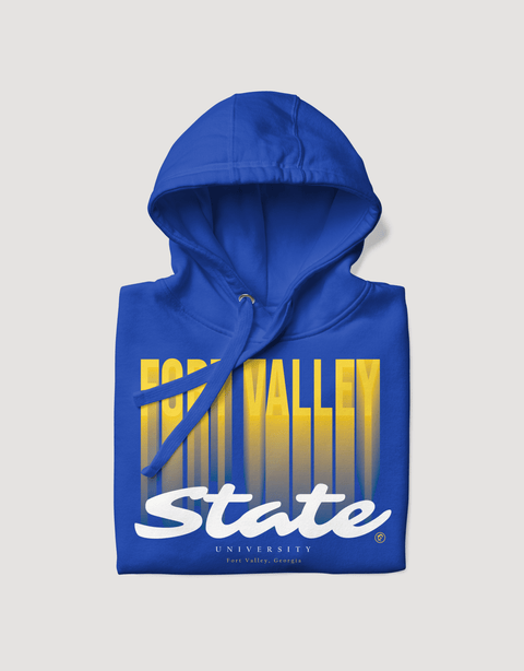 Dungeon Forward - The Yard Essentials - Fort Valley State University - Fade Hoodie - DungeonForward