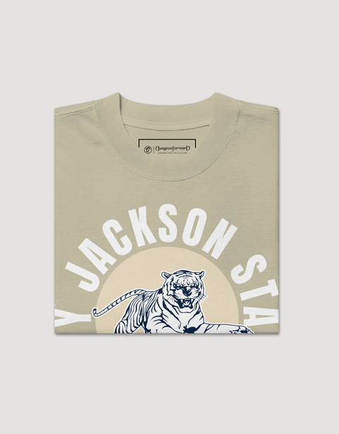 Dungeon Forward - The Yard Essentials - Jackson State University - Full Circle Oversized T-Shirt - DungeonForward