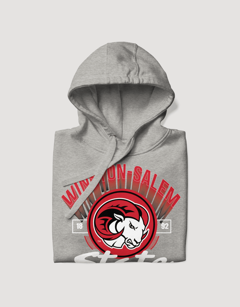 Dungeon Forward - The Yard Essentials - Winston Salem State University - Fade Hoodie - DungeonForward