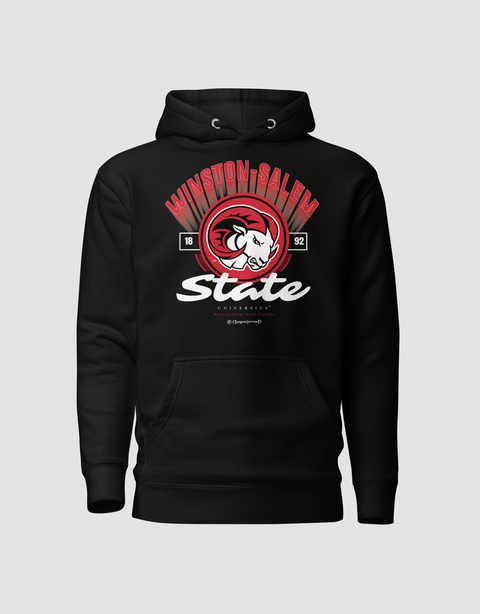 Dungeon Forward - The Yard Essentials - Winston Salem State University - Fade Hoodie - DungeonForward