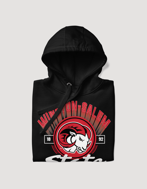 Dungeon Forward - The Yard Essentials - Winston Salem State University - Fade Hoodie - DungeonForward