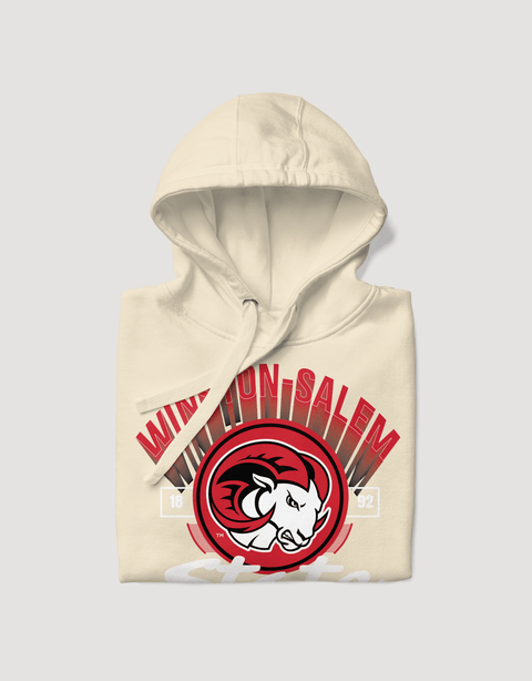 Dungeon Forward - The Yard Essentials - Winston Salem State University - Fade Hoodie - DungeonForward