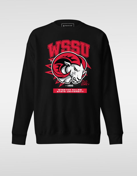 Dungeon Forward - The Yard Essentials - WSSU Winston - Salem State University Premium Sweatshirt - DungeonForward