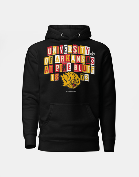 Dungeon Forward - University Of Arkansas at Pine Bluff - Collage Hoodie - DungeonForward