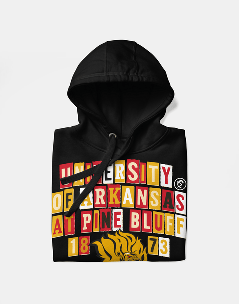 Dungeon Forward - University Of Arkansas at Pine Bluff - Collage Hoodie - DungeonForward
