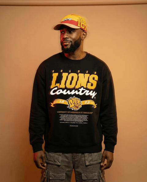 Dungeon Forward - University of Arkansas at Pine Bluff - Golden Lion Country - Classic Sweatshirt - DungeonForward