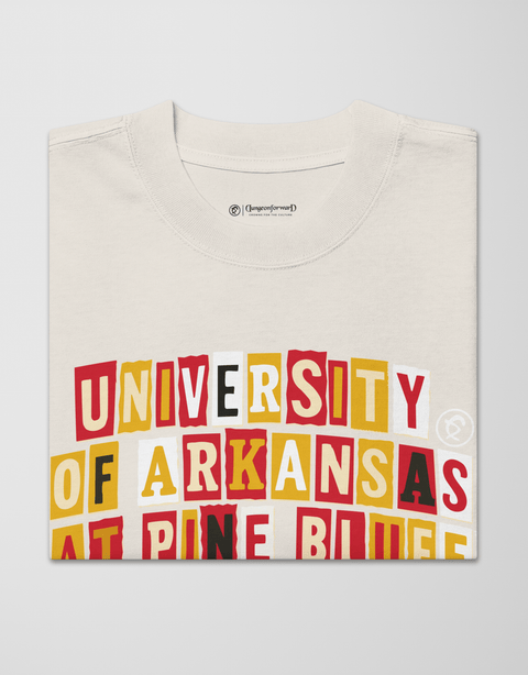 Dungeon Forward - University of Arkansas at Pine Bluff - The Collage - Oversized Tee - DungeonForward