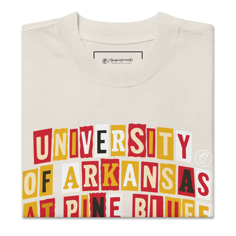 Dungeon Forward - University of Arkansas at Pine Bluff - The Collage - Oversized Tee - DungeonForward