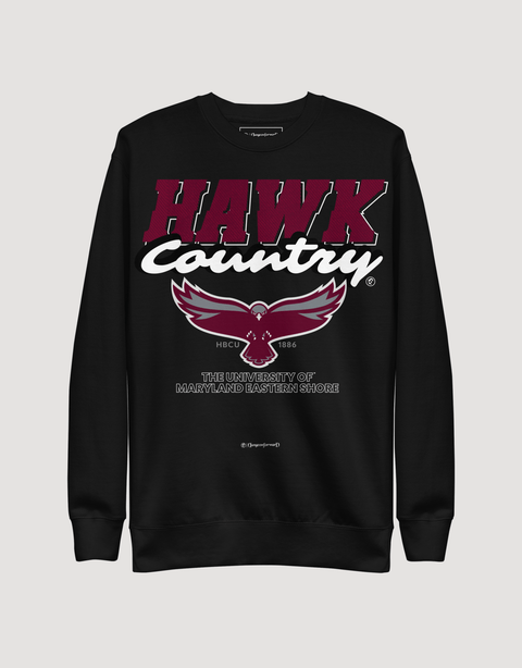 Dungeon Forward - University of Maryland Eastern Shore - Hawk Country - Classic Sweatshirt - DungeonForward