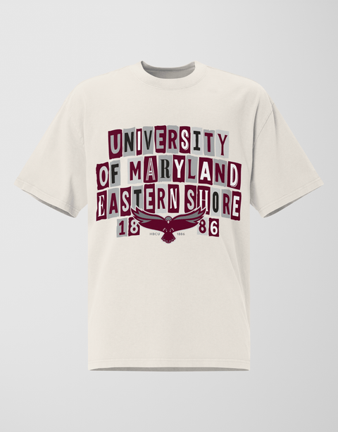Dungeon Forward - University of Maryland Eastern Shore - The Collage - Oversized Tee - DungeonForward
