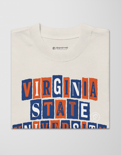 Dungeon forward - Virginia State University - The Collage - Oversized Tee - DungeonForward