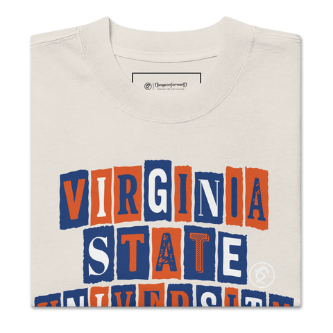 Dungeon forward - Virginia State University - The Collage - Oversized Tee - DungeonForward