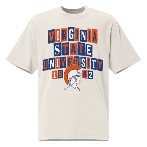 Dungeon forward - Virginia State University - The Collage - Oversized Tee - DungeonForward