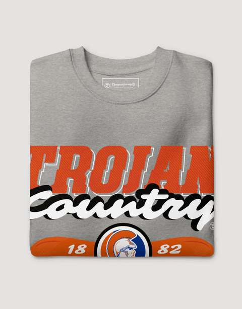 Dungeon Forward - Virginia State University - Trojan Country - Classic Sweatshirt - DungeonForward