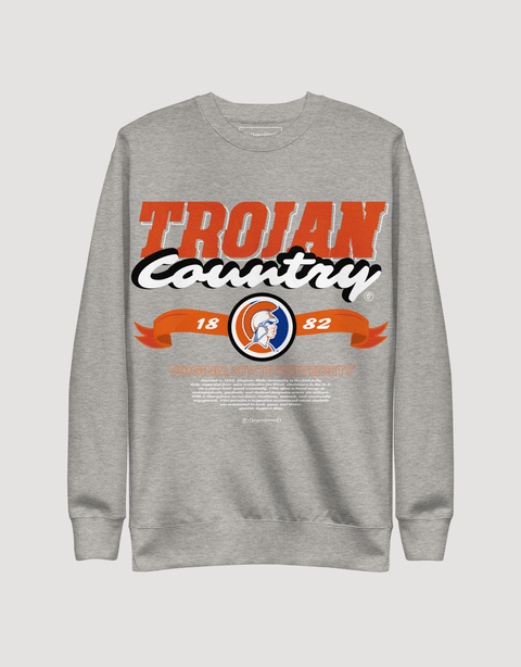 Dungeon Forward - Virginia State University - Trojan Country - Classic Sweatshirt - DungeonForward