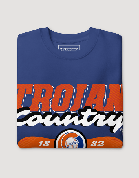 Dungeon Forward - Virginia State University - Trojan Country - Classic Sweatshirt - DungeonForward