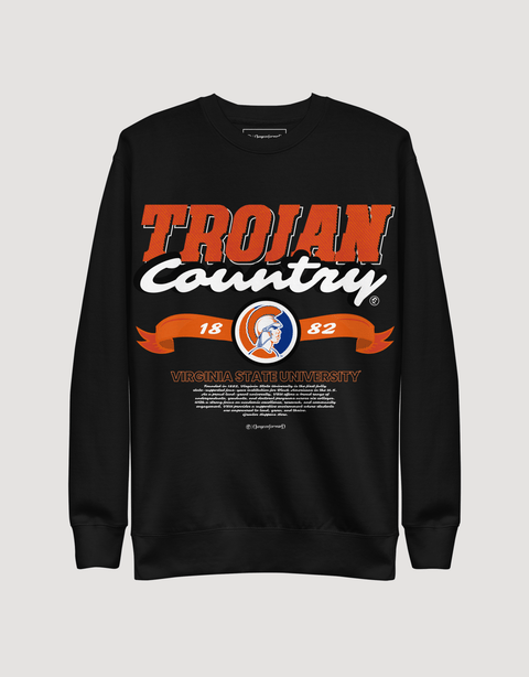 Dungeon Forward - Virginia State University - Trojan Country - Classic Sweatshirt - DungeonForward