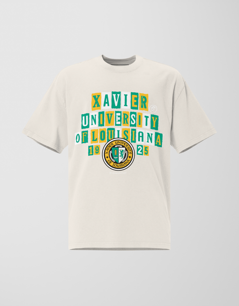 Dungeon Forward - Xavier University Of Louisiana - The Collage - Oversized Tee - DungeonForward